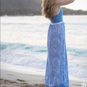 Lauren James country club edition blue maxi dress